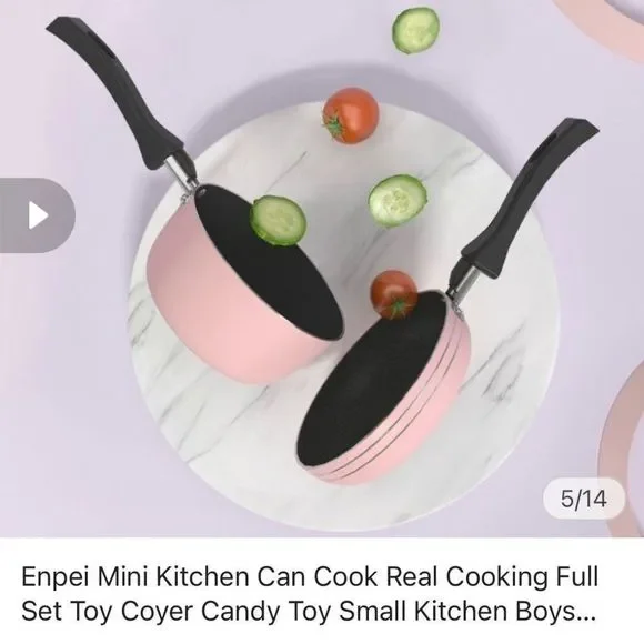 NEW Enpei Mini Kitchen Set With Real Stove - Picture 5 of 8